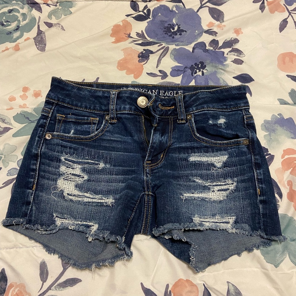 American Eagle Midi Denim shorts
